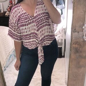 Love Stitch small purple top